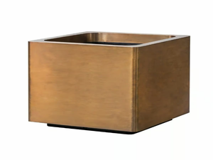 CUPRUM - Square brass planter _ Royal Botania